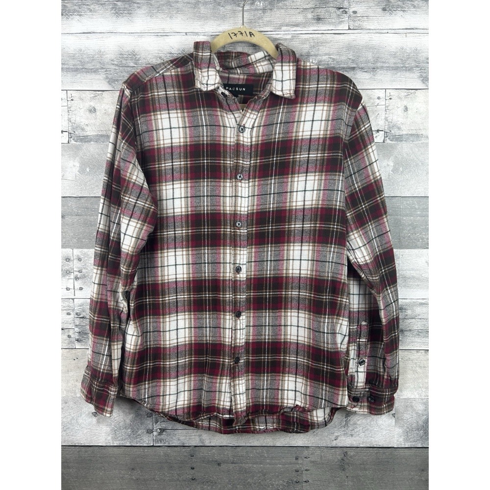 Pacsun Men's Medium Long Sleeve Flannel Button Up